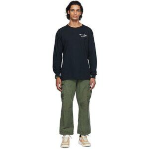 Tom Sachs Lunar Lander Long Sleeve T-Shirt Size S Mens Unisex Black $105